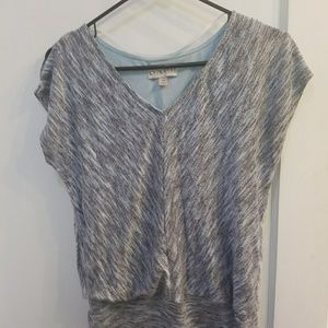 Split sleeve space tie dye tee